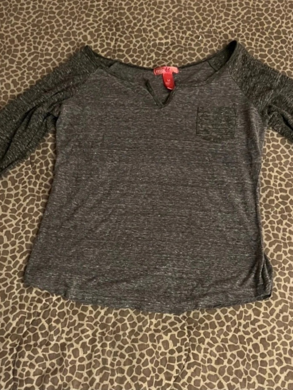 Long Sleeve Top in Black Like New